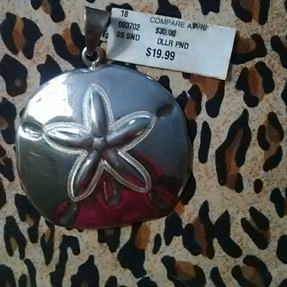 Necklace charm starfish silver